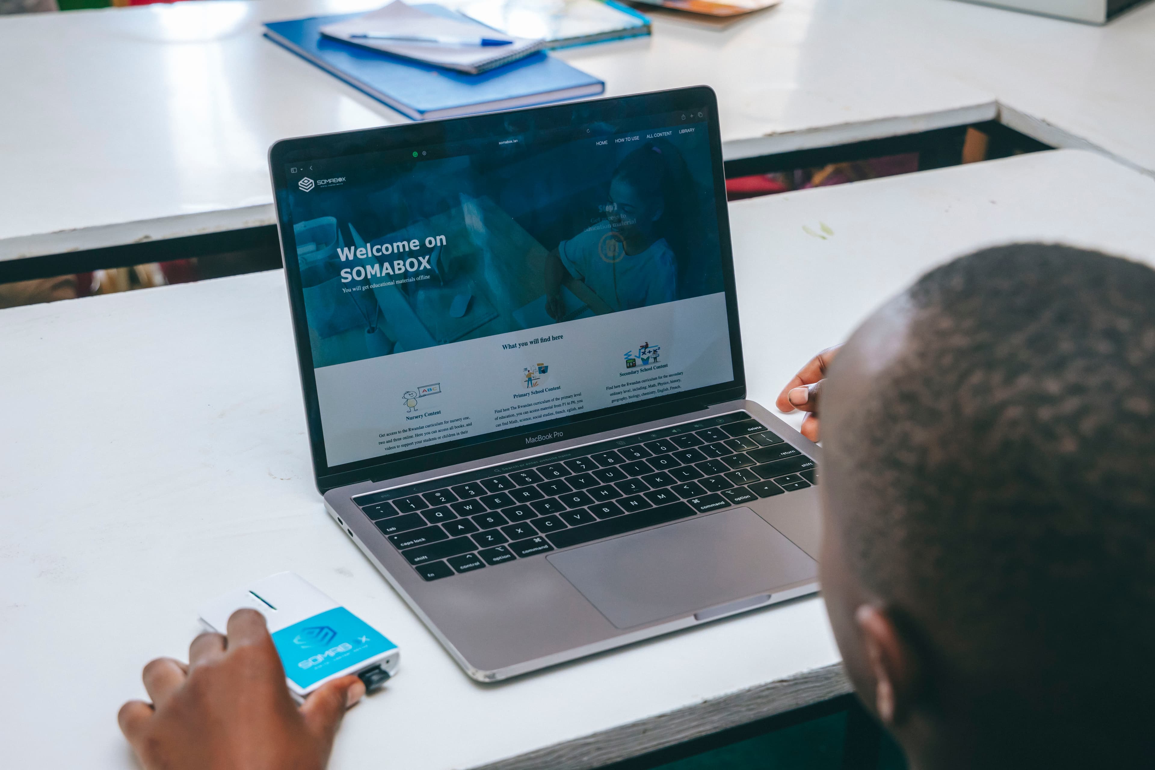 SomaBox web user interface