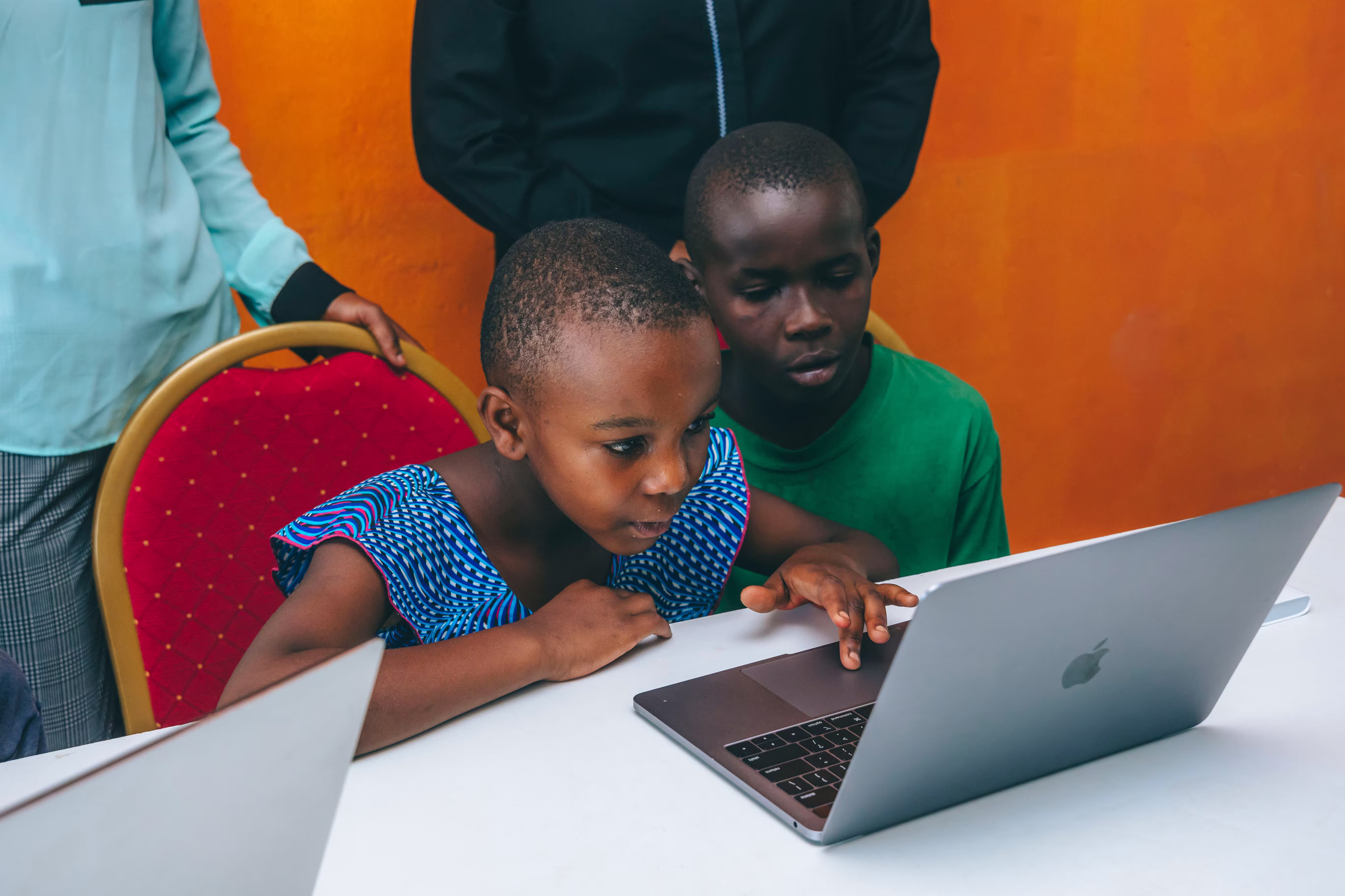 A Student Using A Laptop