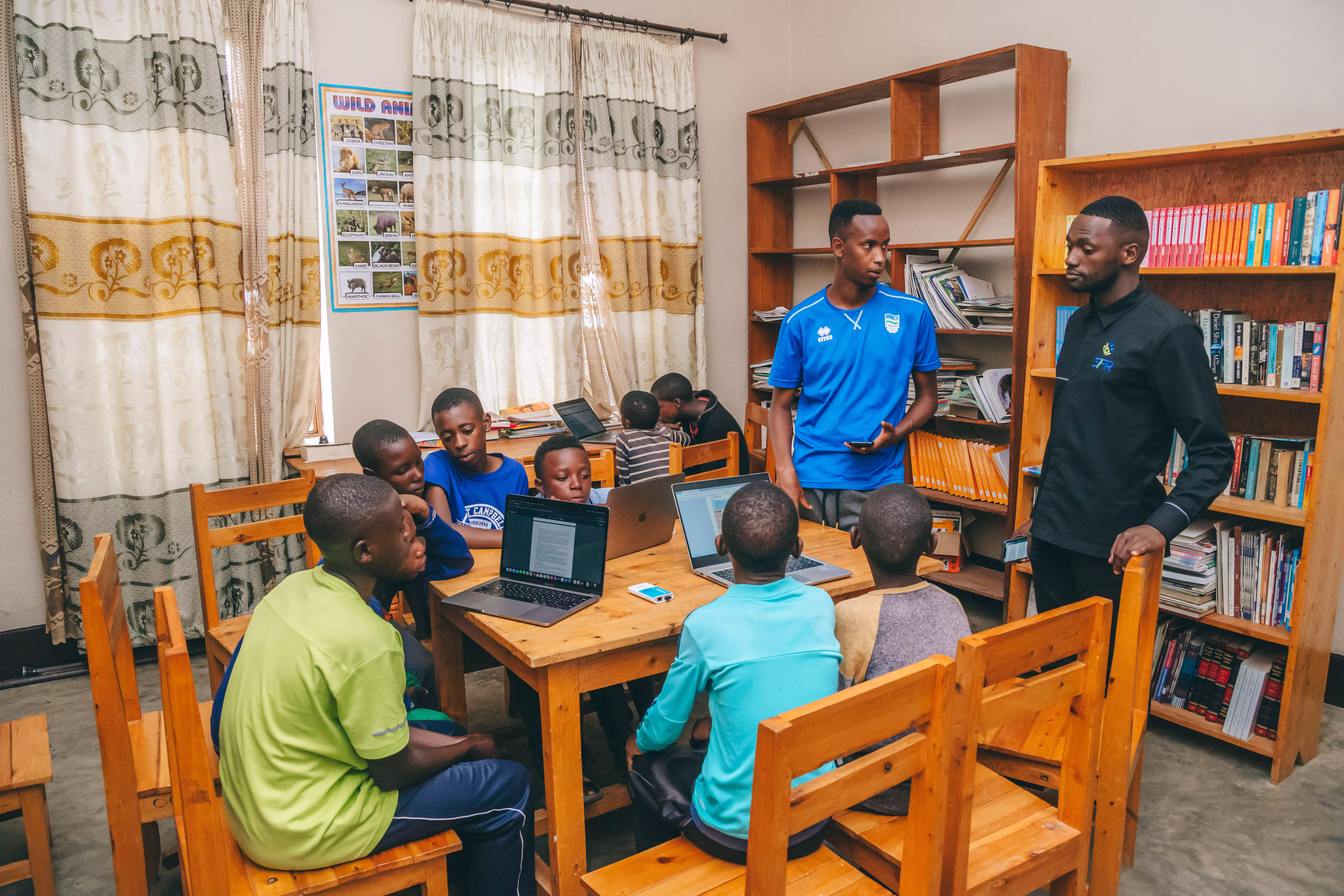 SFR team explaining to library staff how to use SomaBox