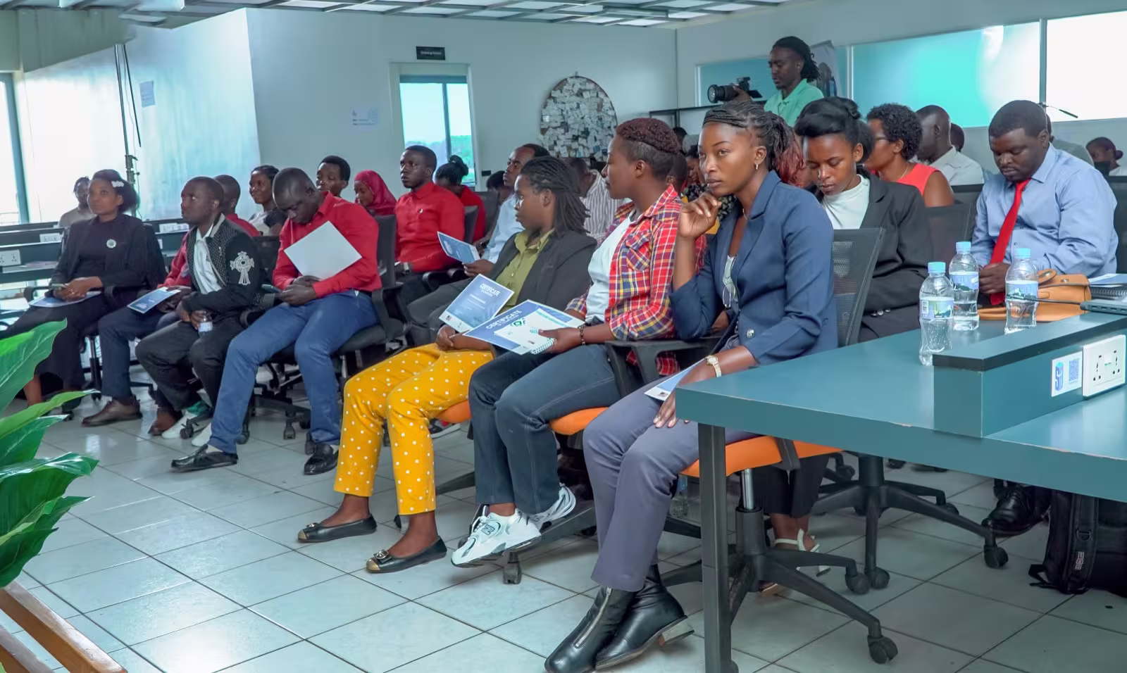 Teachers seated during the SomaBox training graduation ceremony